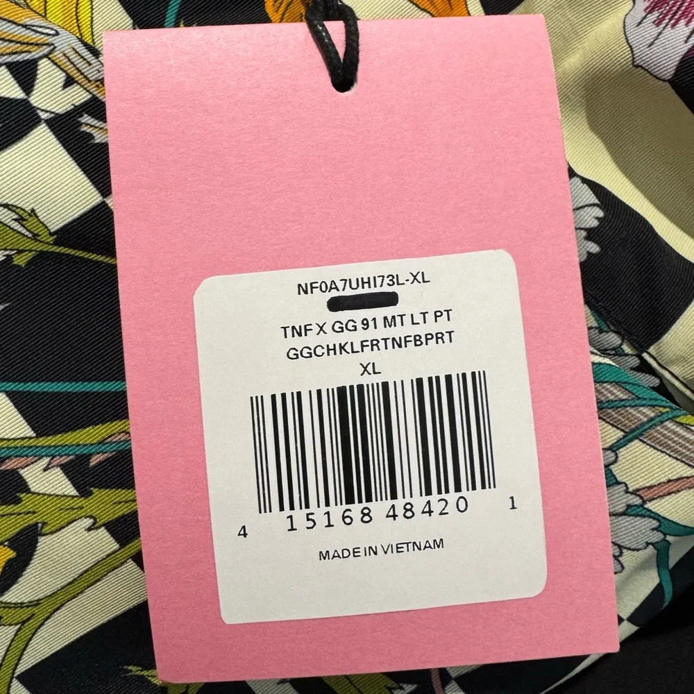 BNWT The North Face x Gucci Floral checkered Patchwork Pants XL